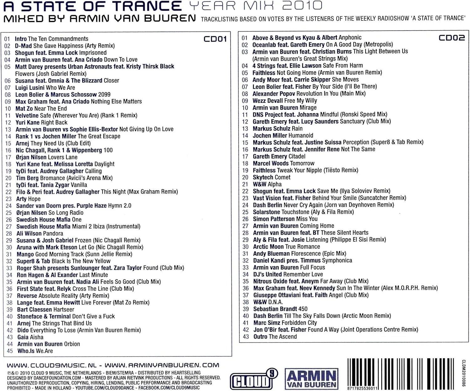 A State Of Trance Year Mix 2010
