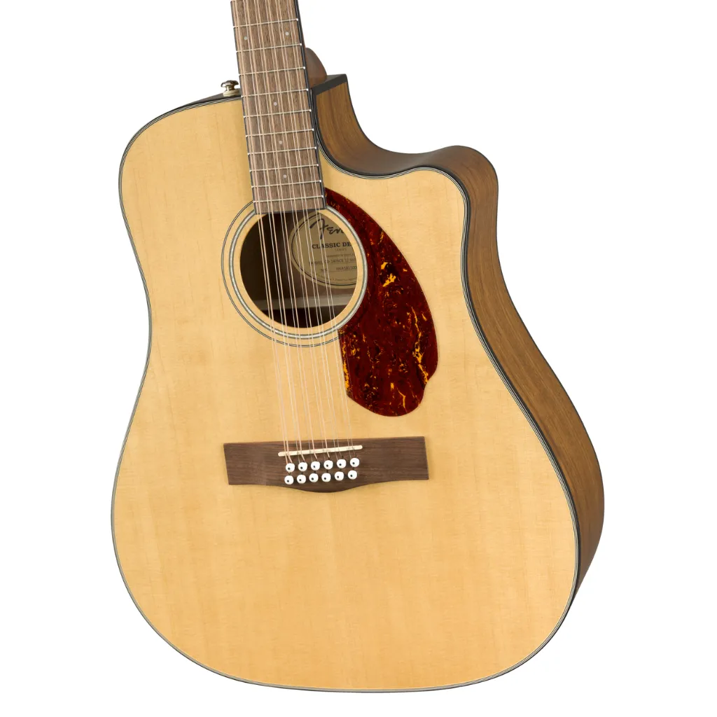 Fender CD-140SCE 12-String, Walnut Fingerboard, Natural w/Case