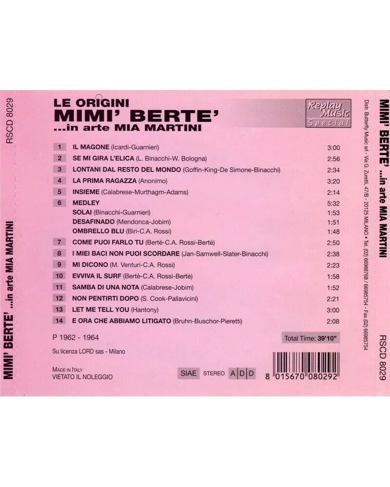 Mim Bert in arte Mia Martini